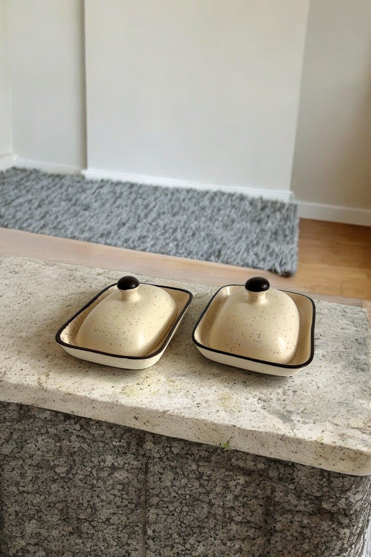 Monochrome Harmony Butter Dish